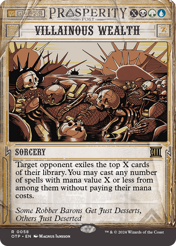 Villainous Wealth [Outlaws of Thunder Junction: Breaking News] | Jomio and Rueliete's Cards and Comics