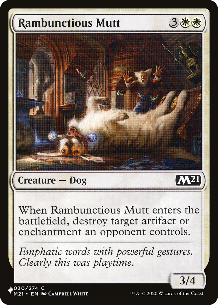 Rambunctious Mutt [The List] | Jomio and Rueliete's Cards and Comics