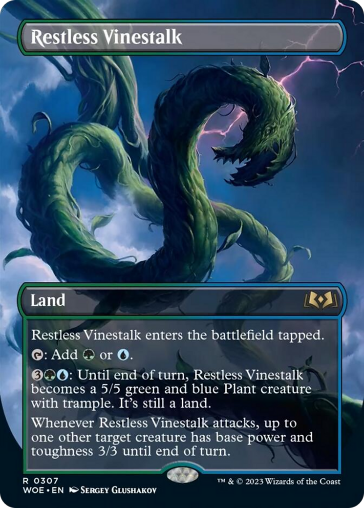 Restless Vinestalk (Borderless) [Wilds of Eldraine] | Jomio and Rueliete's Cards and Comics