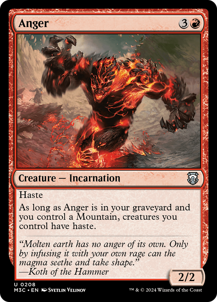 Anger [Modern Horizons 3 Commander] | Jomio and Rueliete's Cards and Comics