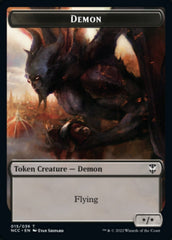 Demon // Copy Double-Sided Token [Streets of New Capenna Commander Tokens] | Jomio and Rueliete's Cards and Comics