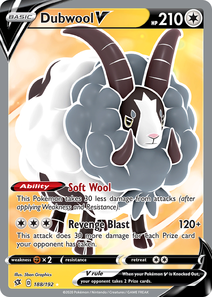 Dubwool V (188/192) [Sword & Shield: Rebel Clash] | Jomio and Rueliete's Cards and Comics