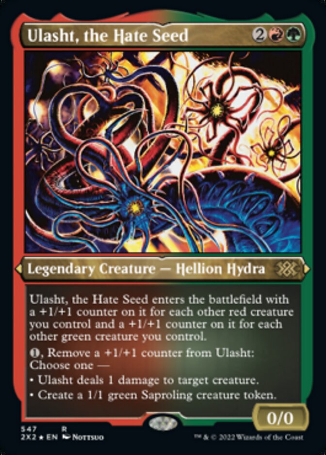 Ulasht, the Hate Seed (Foil Etched) [Double Masters 2022] | Jomio and Rueliete's Cards and Comics