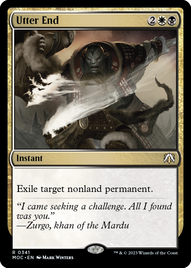 Utter End [March of the Machine Commander] | Jomio and Rueliete's Cards and Comics