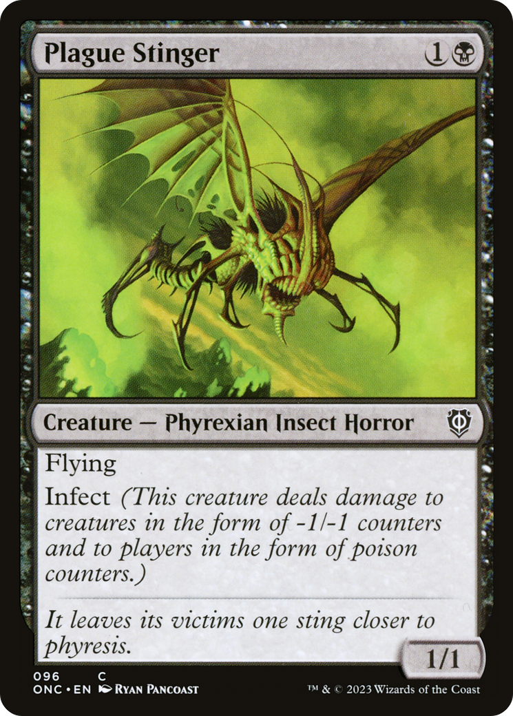 Plague Stinger [Phyrexia: All Will Be One Commander] | Jomio and Rueliete's Cards and Comics