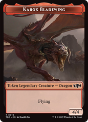 Karox Bladewing // Copy Double-Sided Token [Tarkir: Dragonstorm Commander Tokens] | Jomio and Rueliete's Cards and Comics