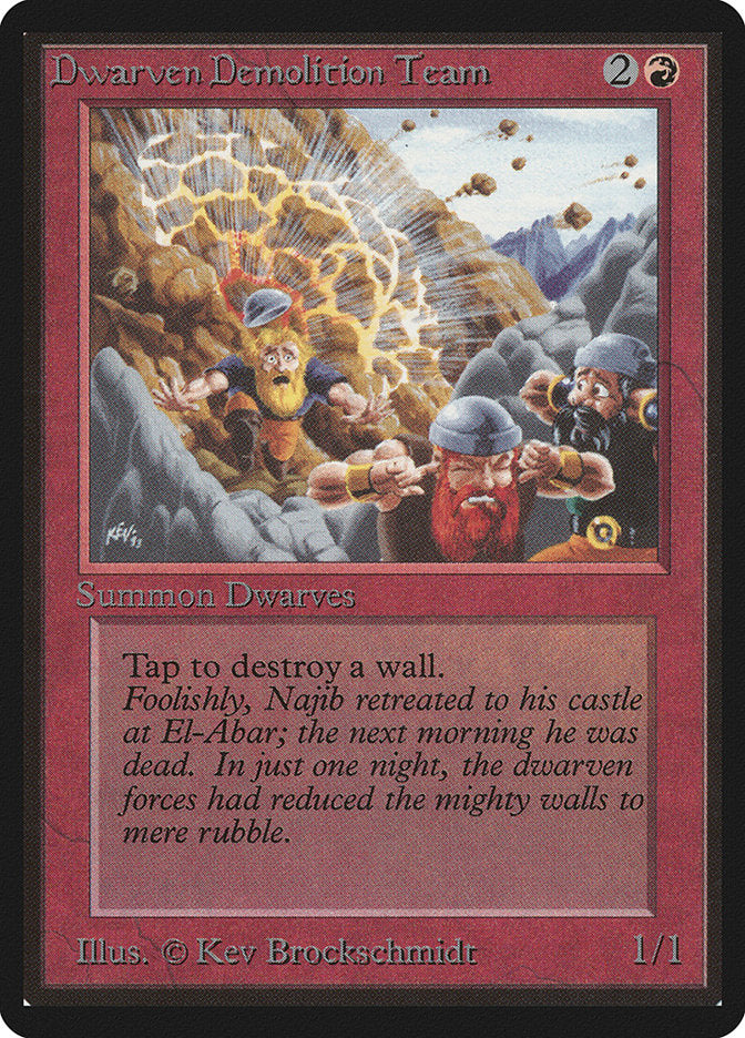 Dwarven Demolition Team [Beta Edition] | Jomio and Rueliete's Cards and Comics