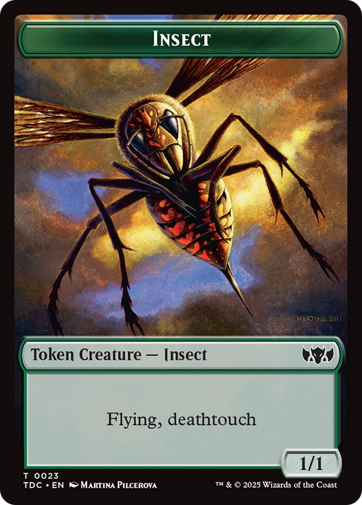 Inkling // Insect (0023) Double-Sided Token [Tarkir: Dragonstorm Commander Tokens] | Jomio and Rueliete's Cards and Comics