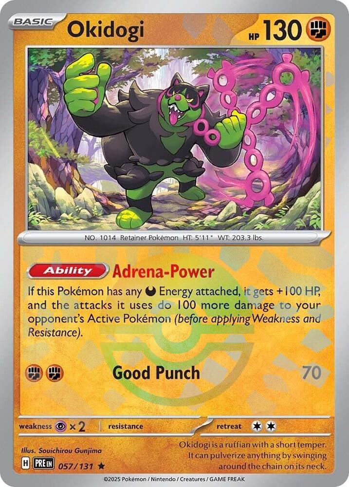 Okidogi (057/131) (Poke Ball Pattern) [Scarlet & Violet: Prismatic Evolutions] | Jomio and Rueliete's Cards and Comics