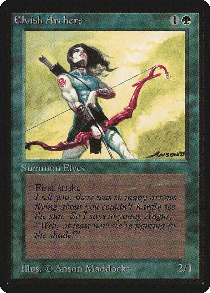 Elvish Archers [Beta Edition] | Jomio and Rueliete's Cards and Comics