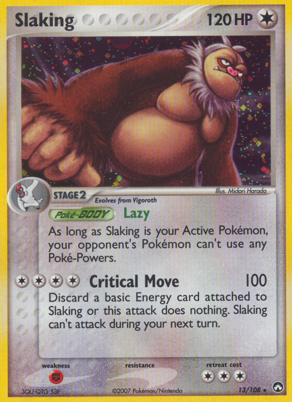 Slaking (13/108) [EX: Power Keepers] | Jomio and Rueliete's Cards and Comics