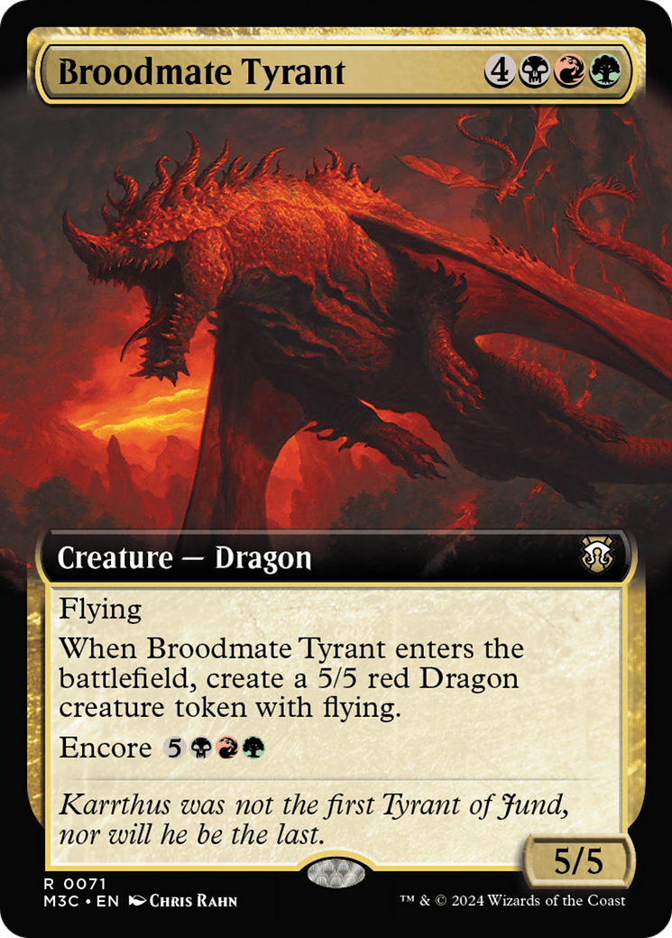 Broodmate Tyrant (Extended Art) [Modern Horizons 3 Commander] | Jomio and Rueliete's Cards and Comics