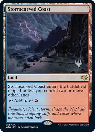 Stormcarved Coast (Promo Pack) [Innistrad: Crimson Vow Promos] | Jomio and Rueliete's Cards and Comics