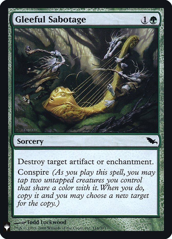 Gleeful Sabotage [Mystery Booster] | Jomio and Rueliete's Cards and Comics