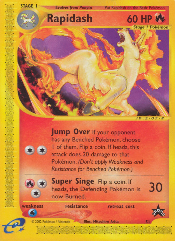 Rapidash (51) [Wizards of the Coast: Black Star Promos] | Jomio and Rueliete's Cards and Comics