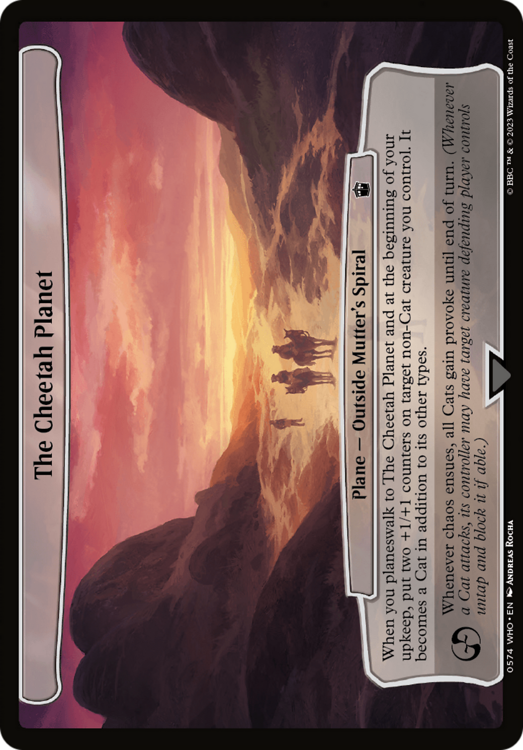 The Cheetah Planet [Doctor Who] | Jomio and Rueliete's Cards and Comics