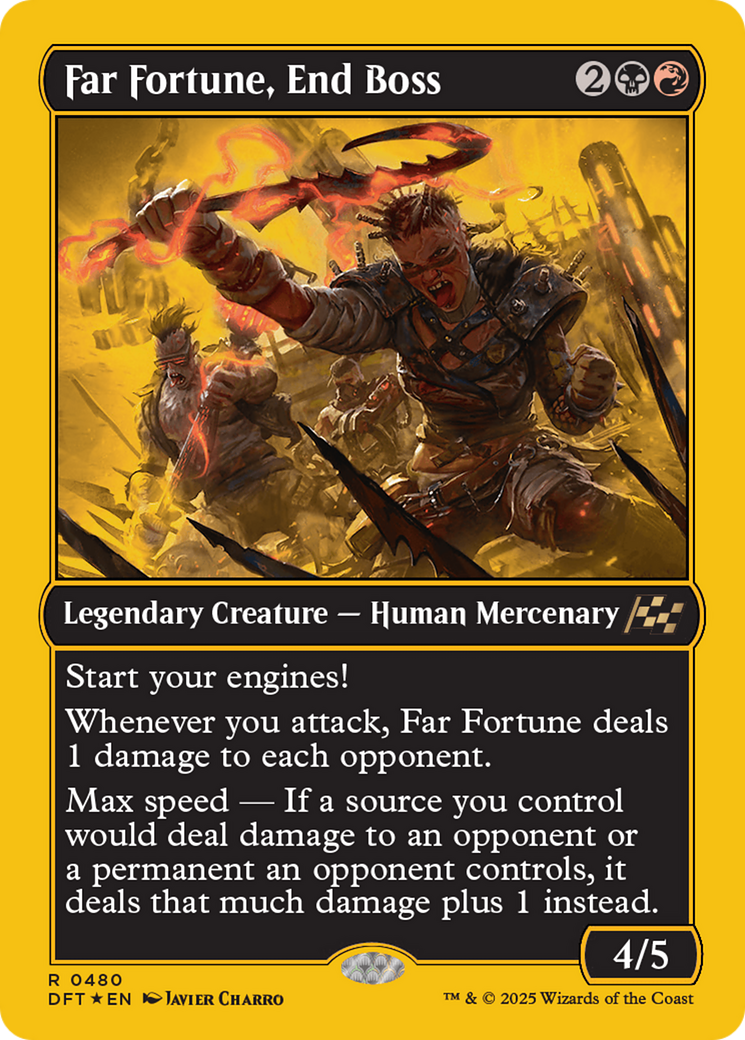 Far fortune, End Boss (First-Place Foil) [Aetherdrift] | Jomio and Rueliete's Cards and Comics