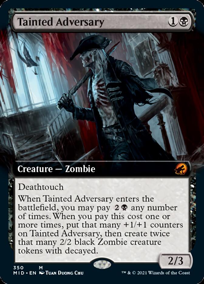 Tainted Adversary (Extended Art) [Innistrad: Midnight Hunt] | Jomio and Rueliete's Cards and Comics