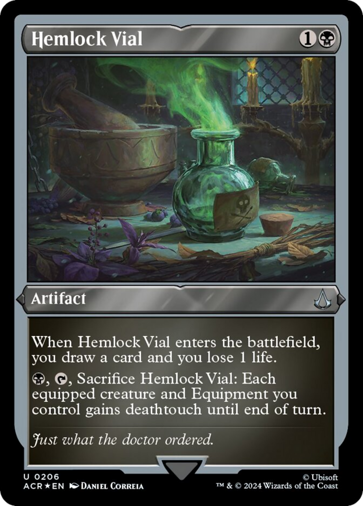 Hemlock Vial (Foil Etched) [Assassin's Creed] | Jomio and Rueliete's Cards and Comics