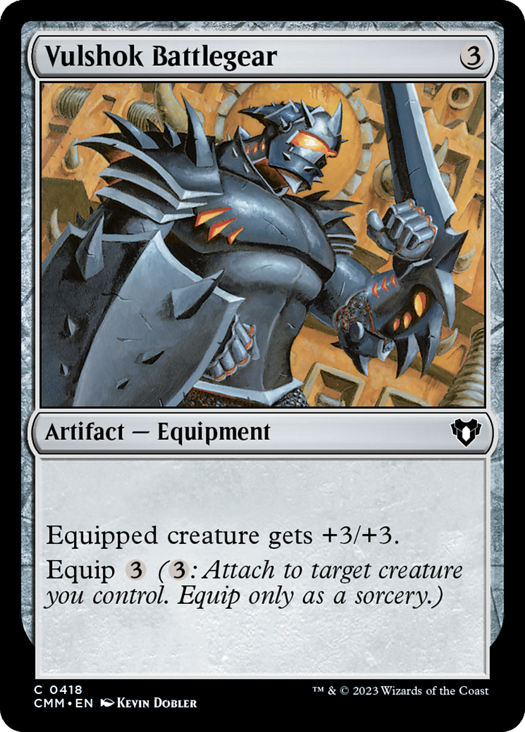 Vulshok Battlegear [Commander Masters] | Jomio and Rueliete's Cards and Comics