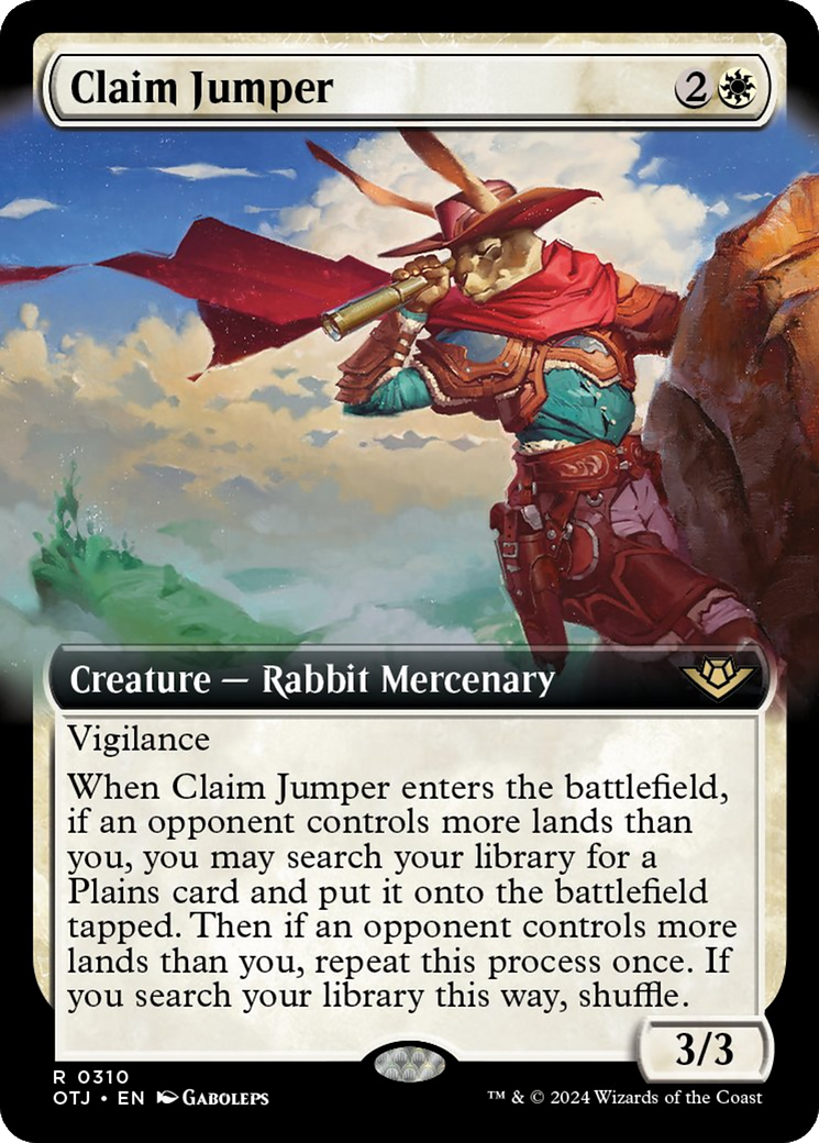 Claim Jumper (Extended Art) [Outlaws of Thunder Junction] | Jomio and Rueliete's Cards and Comics