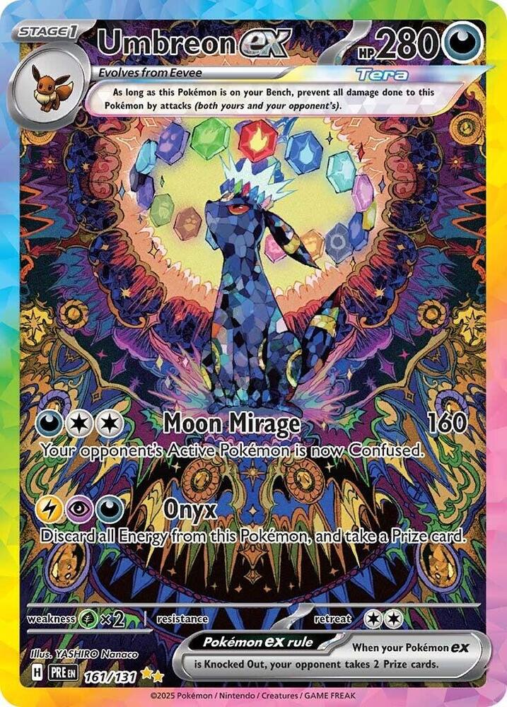 Umbreon ex (161/131) [Scarlet & Violet: Prismatic Evolutions] | Jomio and Rueliete's Cards and Comics