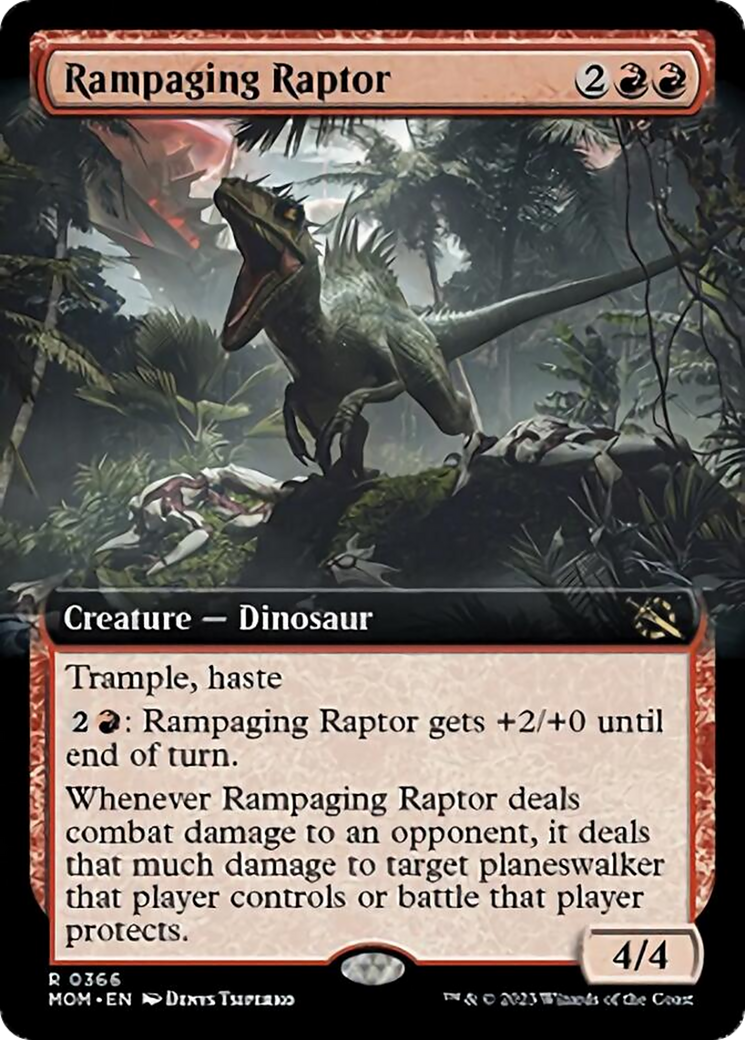Rampaging Raptor (Extended Art) [March of the Machine] | Jomio and Rueliete's Cards and Comics
