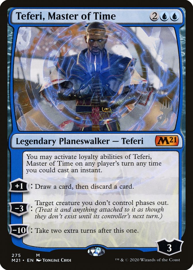 Teferi, Master of Time (Promo Pack) (275) [Core Set 2021 Promos] | Jomio and Rueliete's Cards and Comics