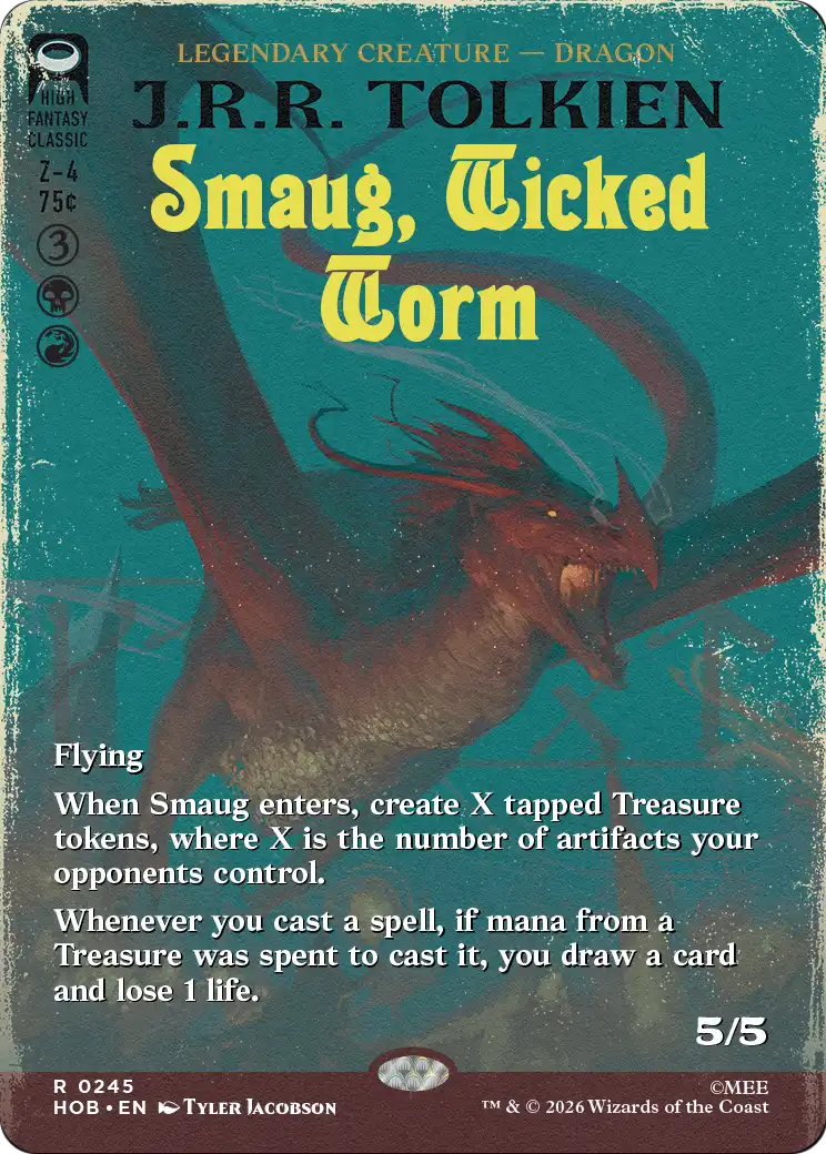 Smaug, Wicked Worm (Borderless) [The Hobbit] | Jomio and Rueliete's Cards and Comics