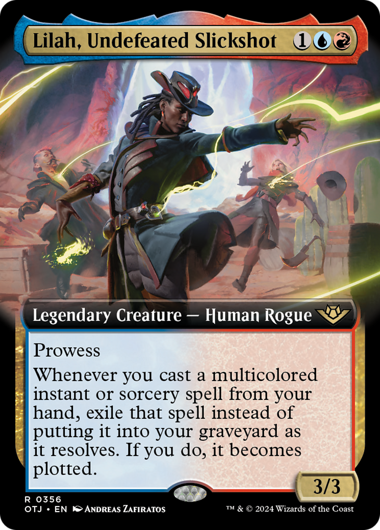 Lilah, Undefeated Slickshot (Extended Art) [Outlaws of Thunder Junction] | Jomio and Rueliete's Cards and Comics
