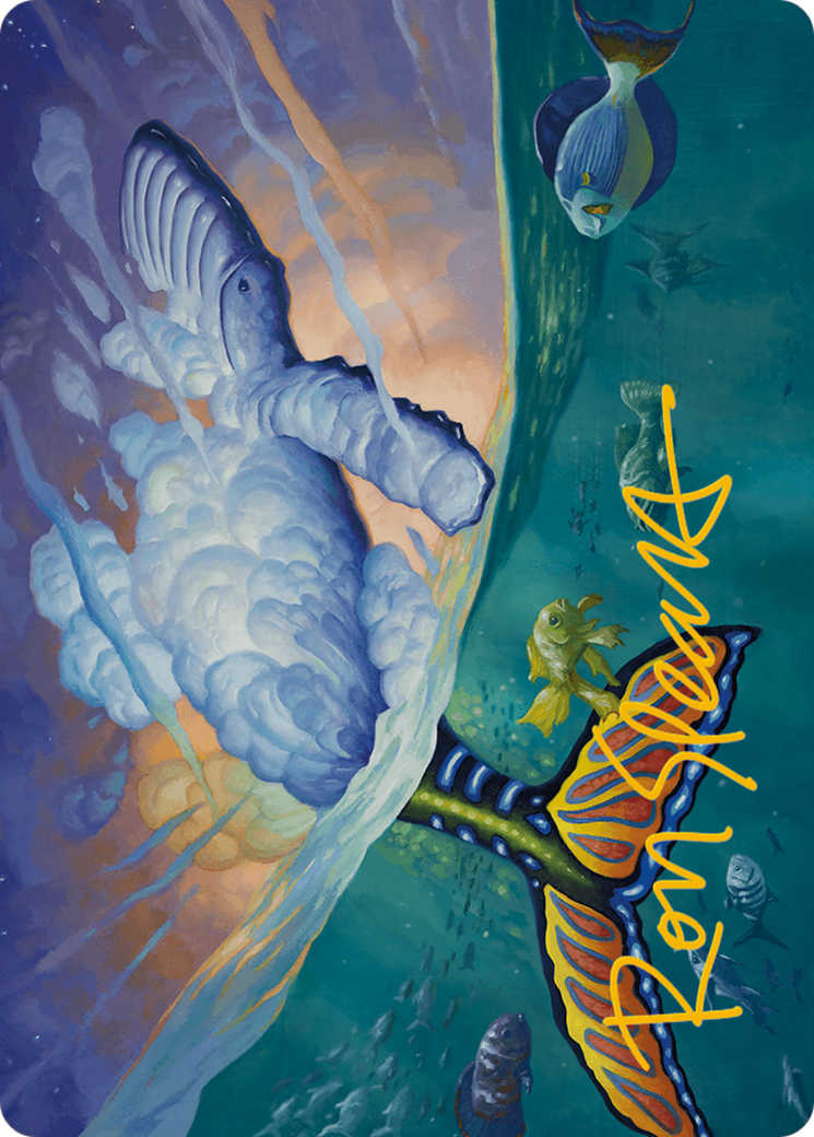Dreamtide Whale Art Card (Gold-Stamped Signature) [Modern Horizons 3 Art Series] | Jomio and Rueliete's Cards and Comics