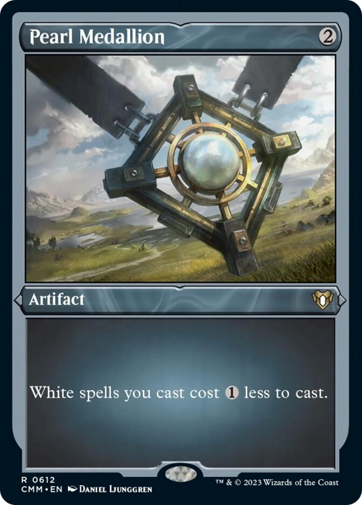 Pearl Medallion (Foil Etched) [Commander Masters] | Jomio and Rueliete's Cards and Comics