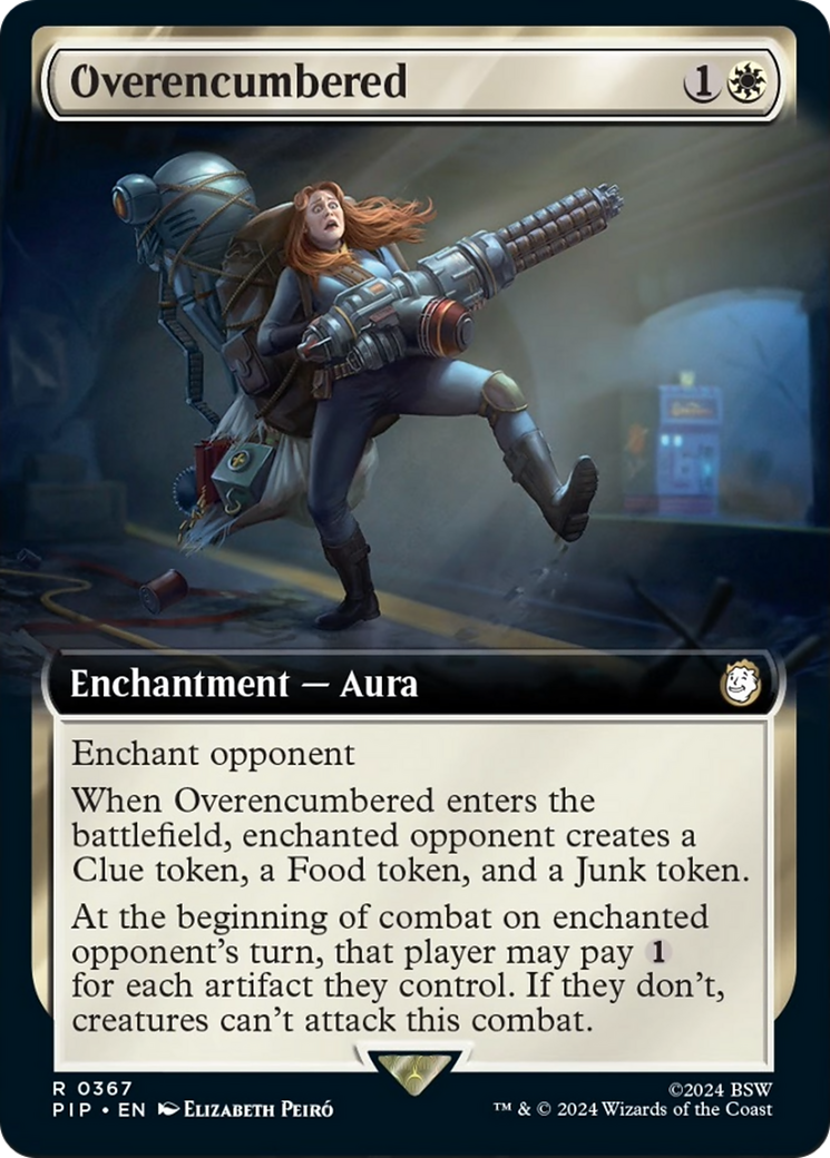 Overencumbered (Extended Art) [Fallout] | Jomio and Rueliete's Cards and Comics