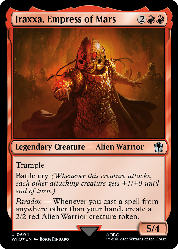 Iraxxa, Empress of Mars (Surge Foil) [Doctor Who] | Jomio and Rueliete's Cards and Comics