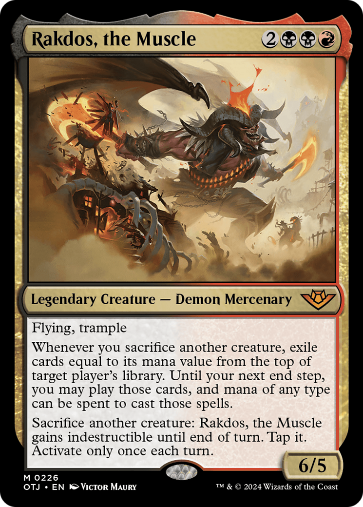 Rakdos, the Muscle [Outlaws of Thunder Junction] | Jomio and Rueliete's Cards and Comics