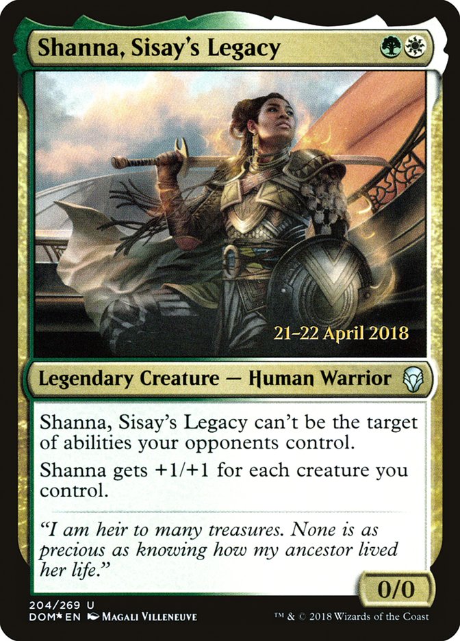 Shanna, Sisay's Legacy [Dominaria Prerelease Promos] | Jomio and Rueliete's Cards and Comics