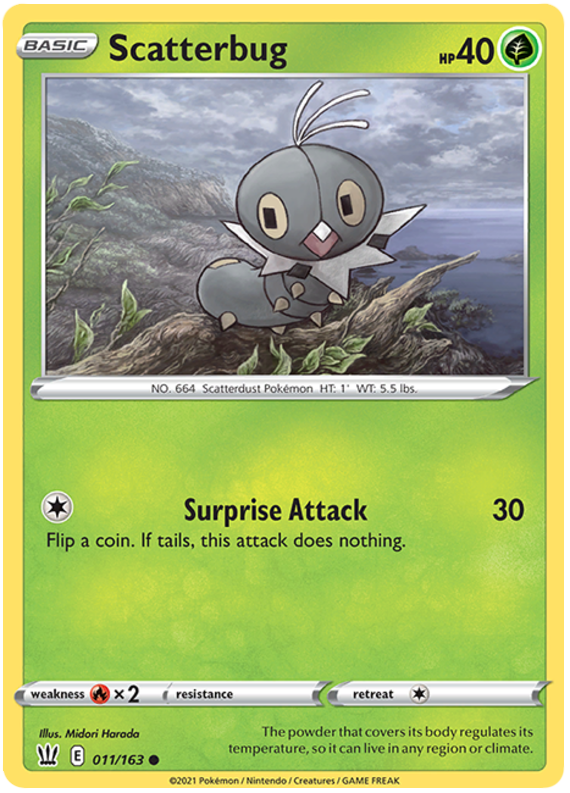 Scatterbug (011/163) [Sword & Shield: Battle Styles] | Jomio and Rueliete's Cards and Comics