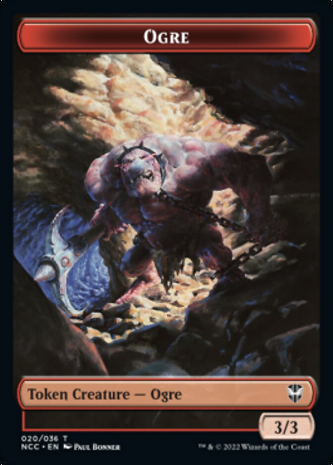Ogre // Insect Double-Sided Token [Streets of New Capenna Commander Tokens] | Jomio and Rueliete's Cards and Comics