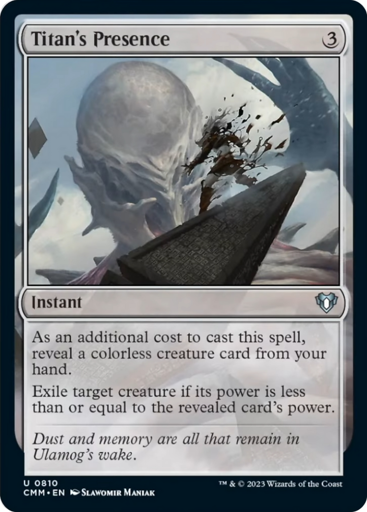 Titan's Presence [Commander Masters] | Jomio and Rueliete's Cards and Comics
