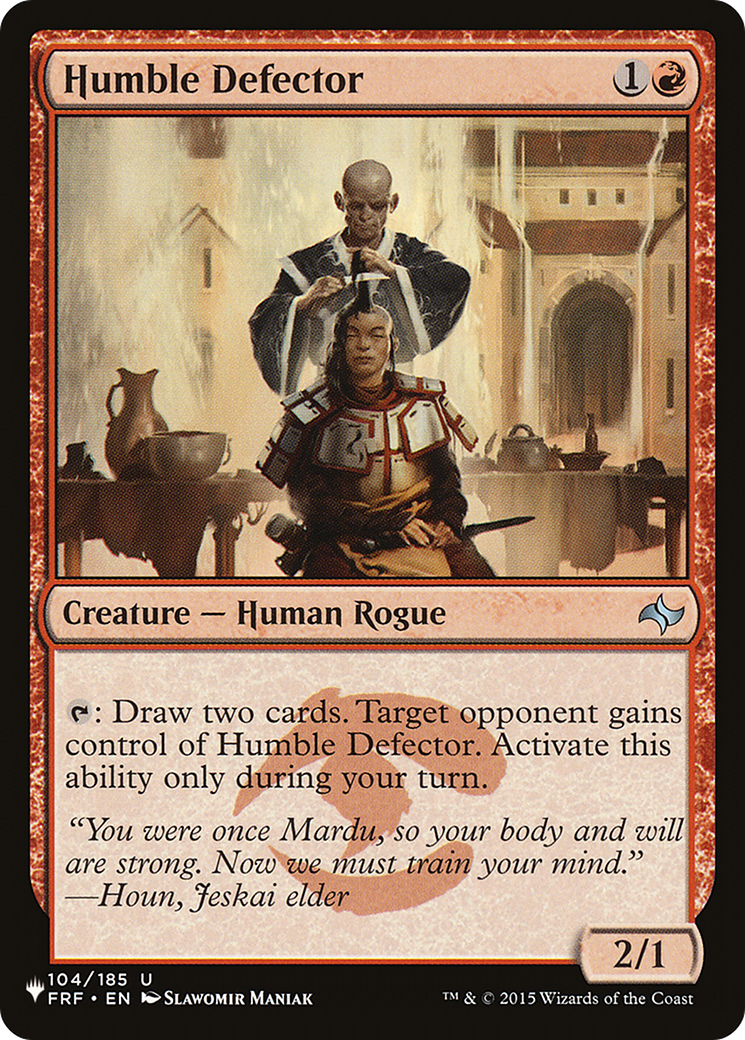 Humble Defector [The List] | Jomio and Rueliete's Cards and Comics