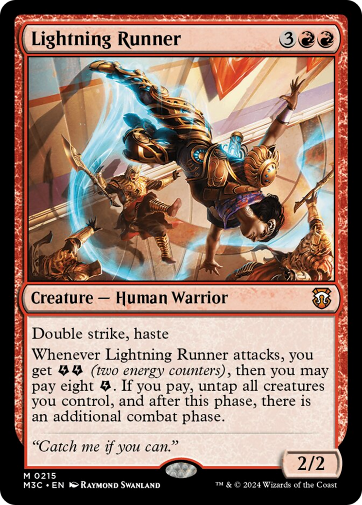 Lightning Runner (Ripple Foil) [Modern Horizons 3 Commander] | Jomio and Rueliete's Cards and Comics