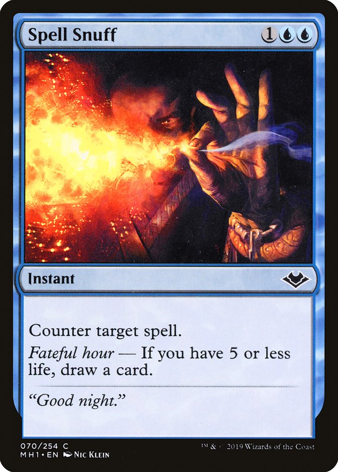 Spell Snuff [Modern Horizons] | Jomio and Rueliete's Cards and Comics