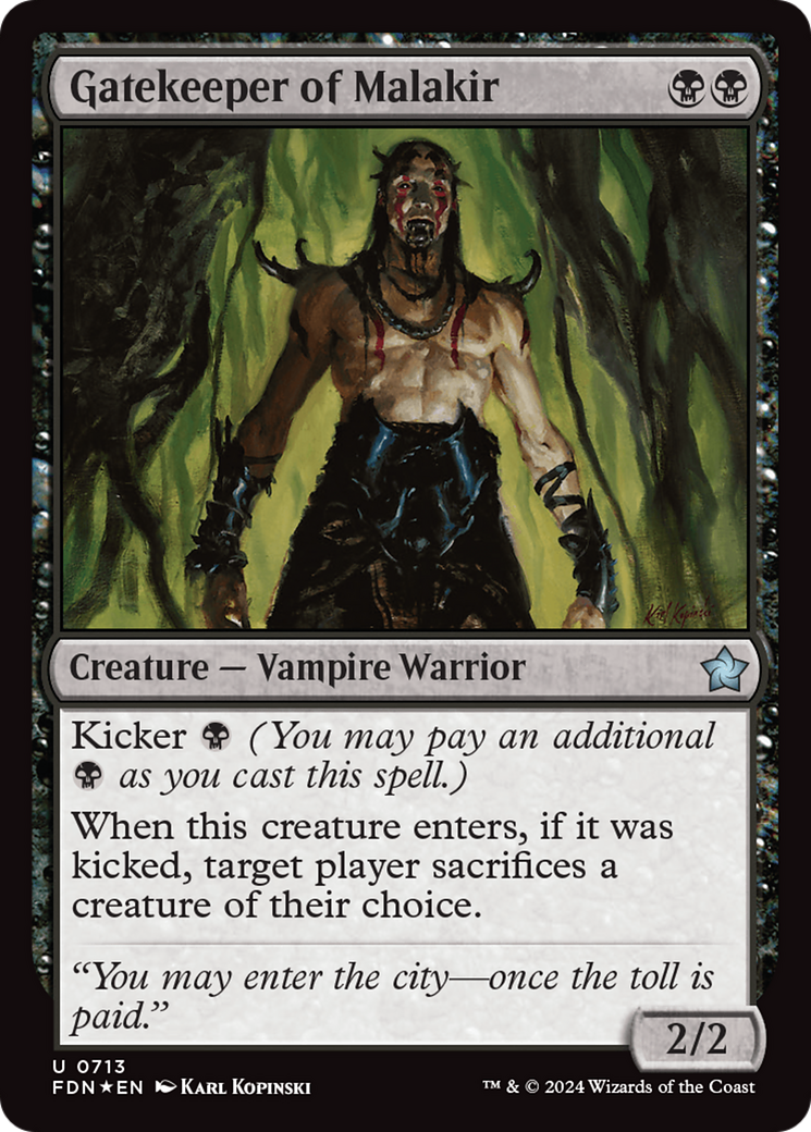 Gatekeeper of Malakir [Foundations] | Jomio and Rueliete's Cards and Comics