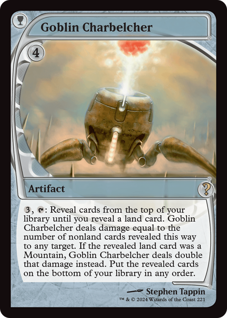Goblin Charbelcher (Future Sight) [Mystery Booster 2] | Jomio and Rueliete's Cards and Comics