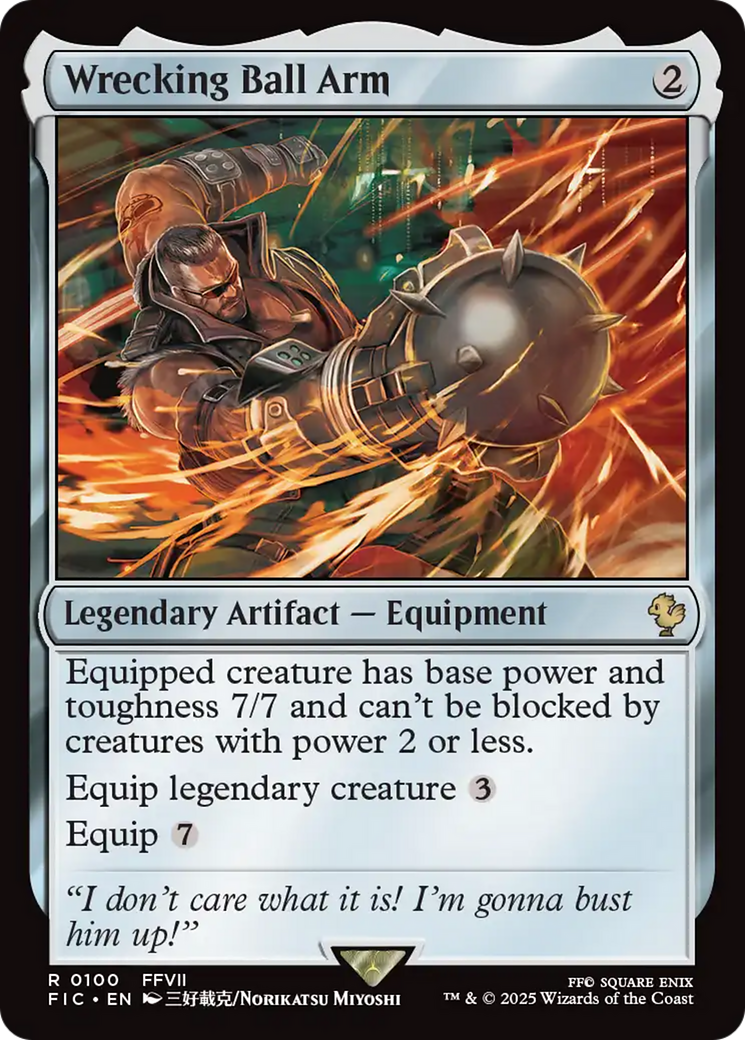 Wrecking Ball Arm [FINAL FANTASY Commander] | Jomio and Rueliete's Cards and Comics