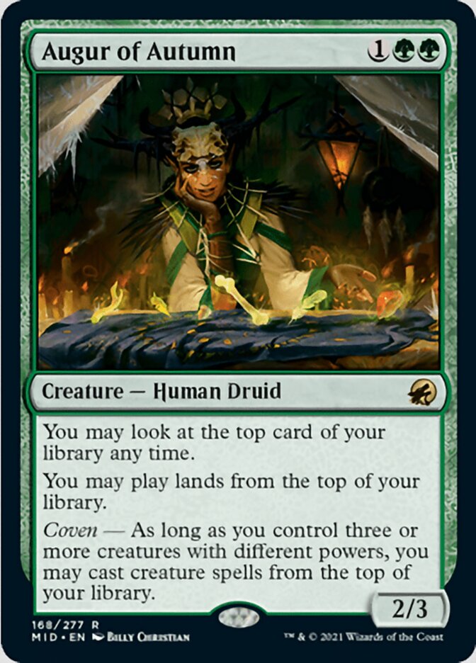 Augur of Autumn [Innistrad: Midnight Hunt] | Jomio and Rueliete's Cards and Comics