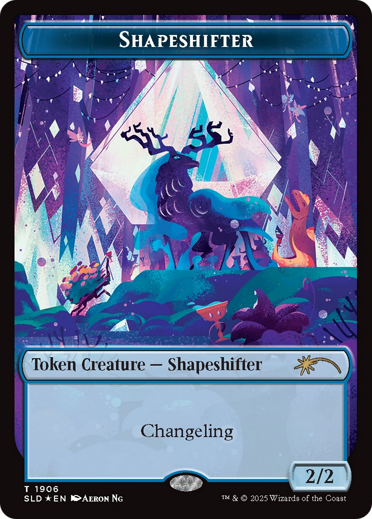 Shapeshifter Token (1906) (Double Rainbow Foil) [Secret Lair Drop Series] | Jomio and Rueliete's Cards and Comics
