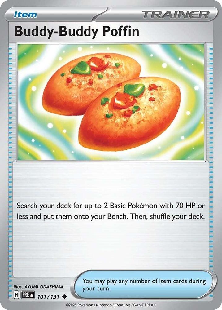 Buddy-Buddy Poffin (101/131) [Scarlet & Violet: Prismatic Evolutions] | Jomio and Rueliete's Cards and Comics
