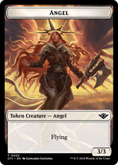 Angel // Plot Double-Sided Token [Outlaws of Thunder Junction Tokens] | Jomio and Rueliete's Cards and Comics
