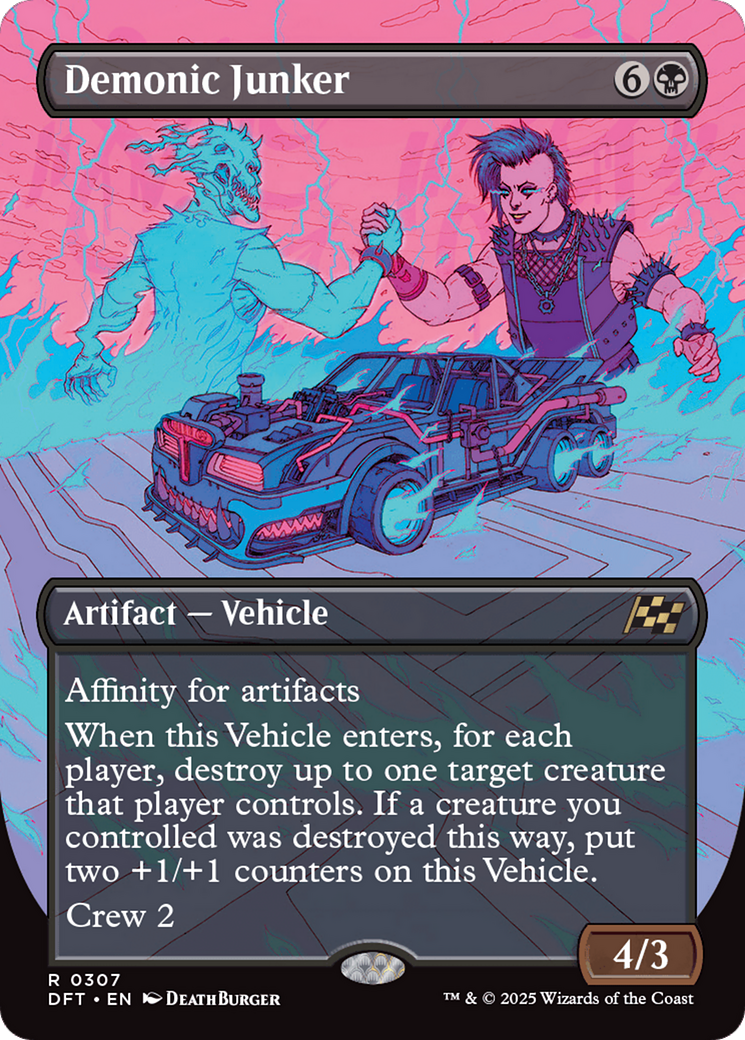 Demonic Junker (Borderless) [Aetherdrift] | Jomio and Rueliete's Cards and Comics